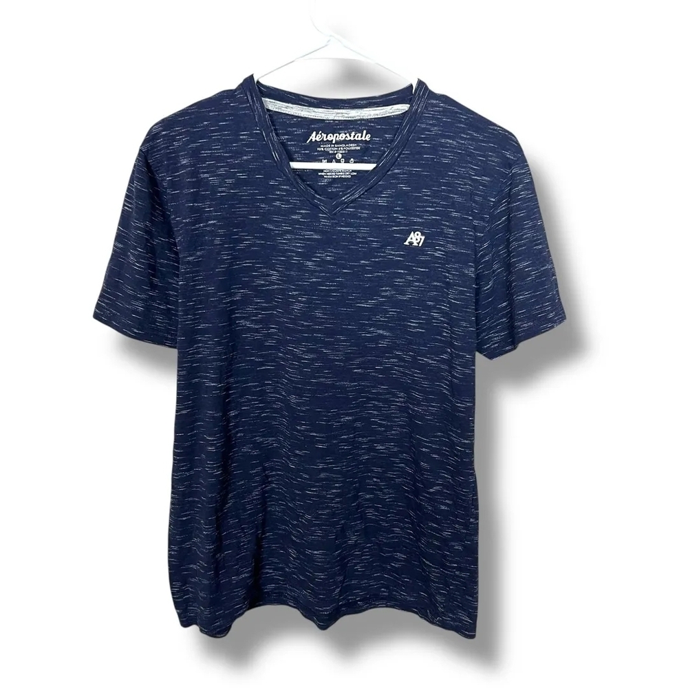 3  For $20 Aeropostale Men's Short Sleeve Navy Tee